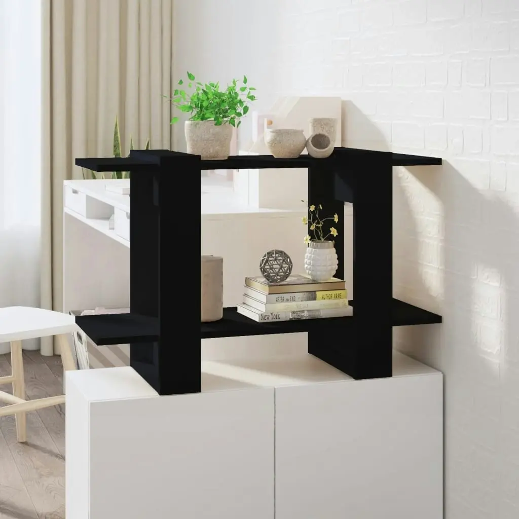 Book Cabinet/Room Divider Black 80x30x51 cm 811593