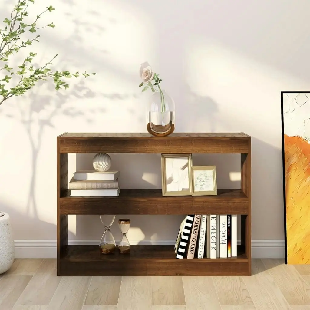 Book Cabinet/Room Divider Brown Oak 100x30x72 cm 813631