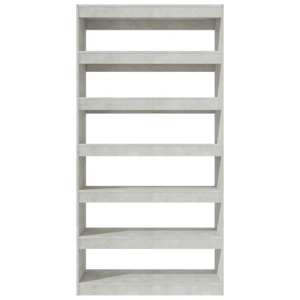 Book Cabinet/Room Divider Concrete Grey 100x30x198 cm Engineered wood 811776