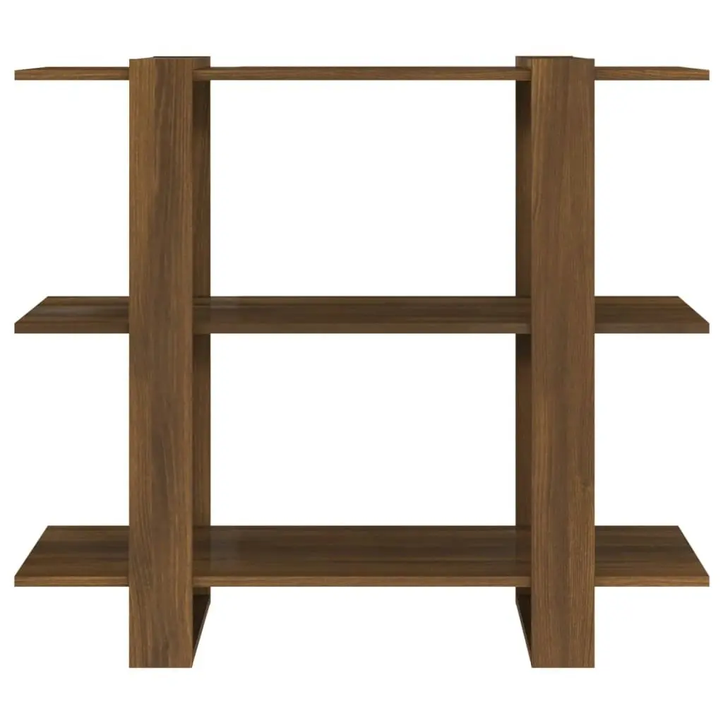 Book Cabinet/Room Divider Brown Oak 100x30x87 cm 813568