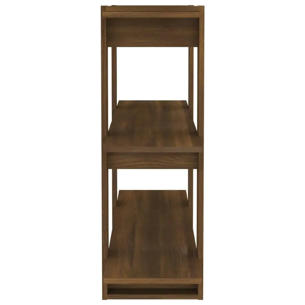 Book Cabinet/Room Divider Brown Oak 100x30x87 cm 813568