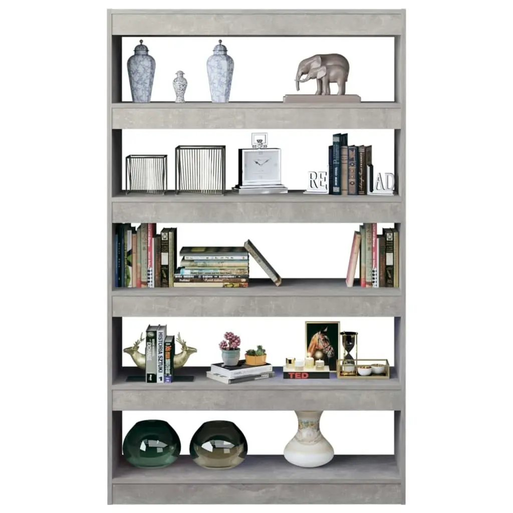 Book Cabinet/Room Divider Concrete Grey 100x30x166 cm 811767