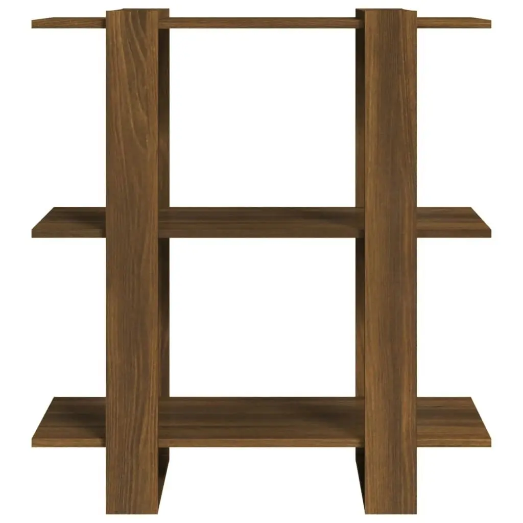 Book Cabinet/Room Divider Brown Oak 80x30x87 cm 813580