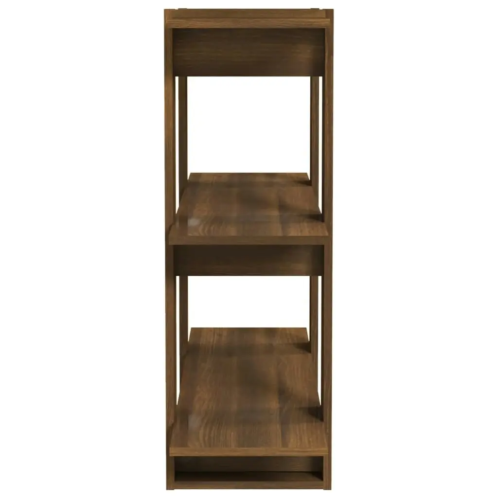 Book Cabinet/Room Divider Brown Oak 80x30x87 cm 813580