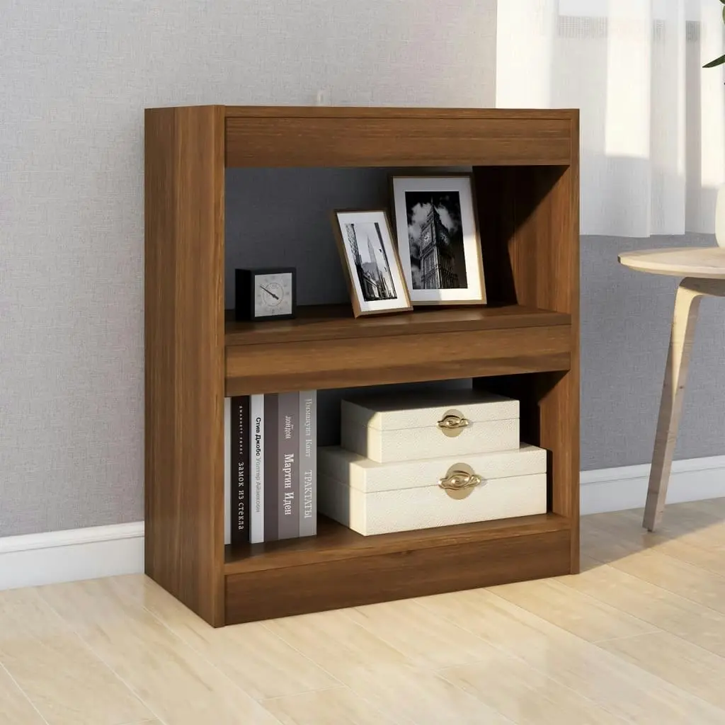 Book Cabinet/Room Divider Brown Oak 60x30x72 cm 813601