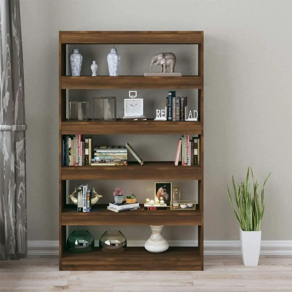 Book Cabinet/Room Divider Brown Oak 100x30x166 cm 813640