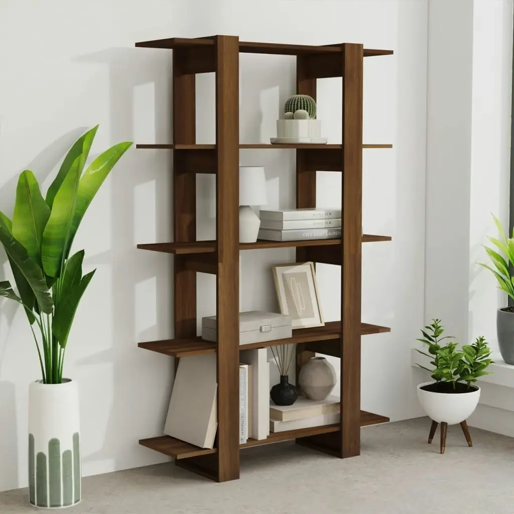 Book Cabinet/Room Divider Brown Oak 100x30x160 cm 813562