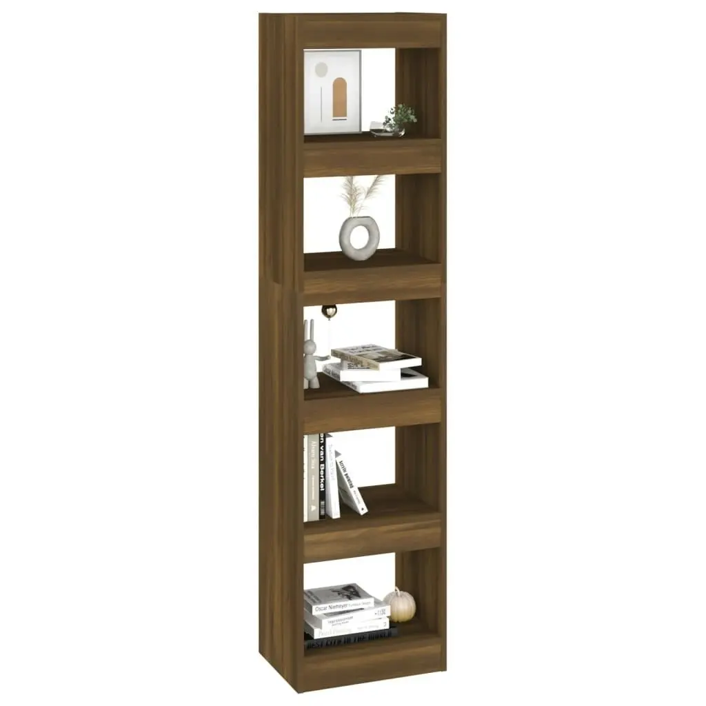 Book Cabinet/Room Divider Brown Oak 40x30x166 cm 813595