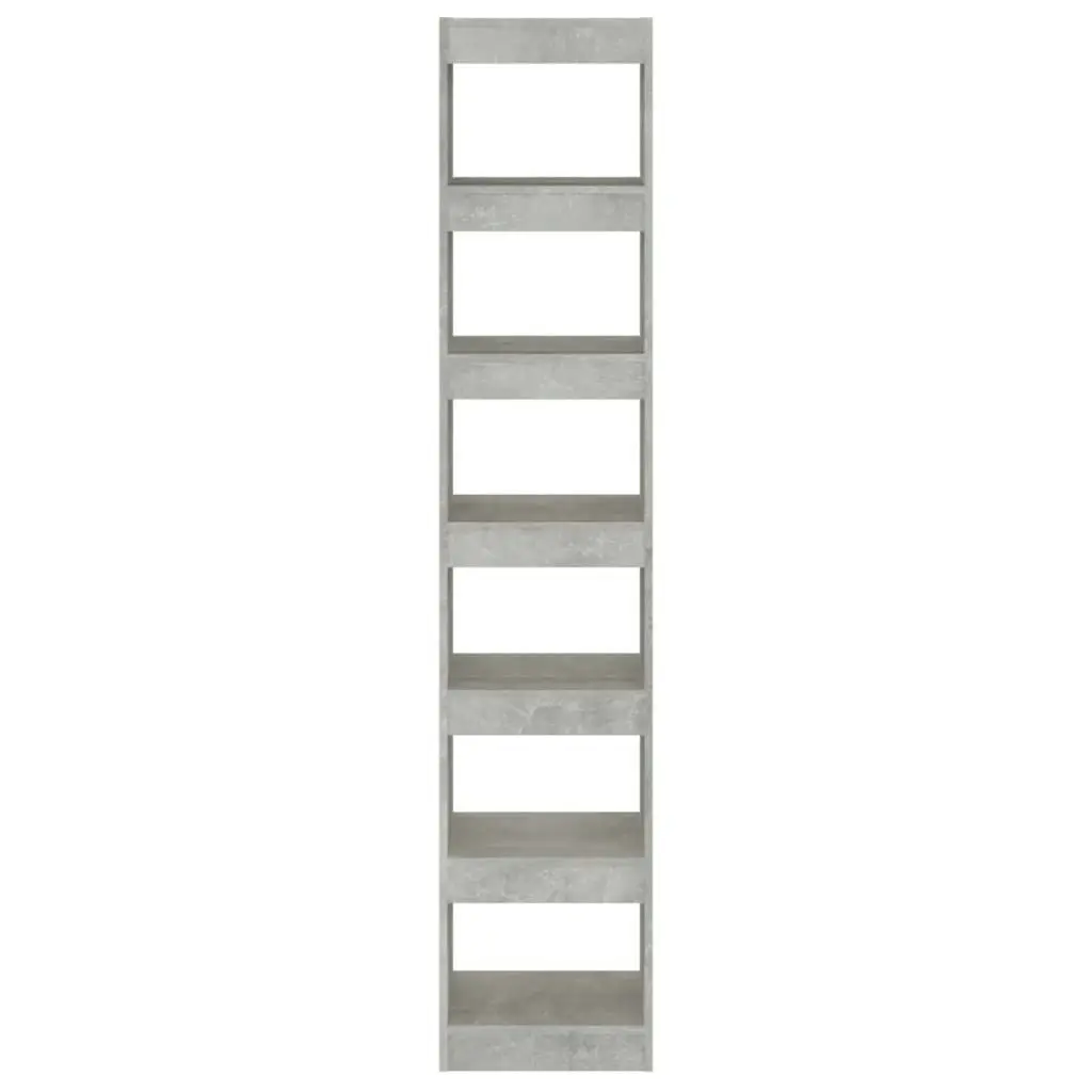 Book Cabinet/Room Divider Concrete Grey 40x30x198 cm 811641