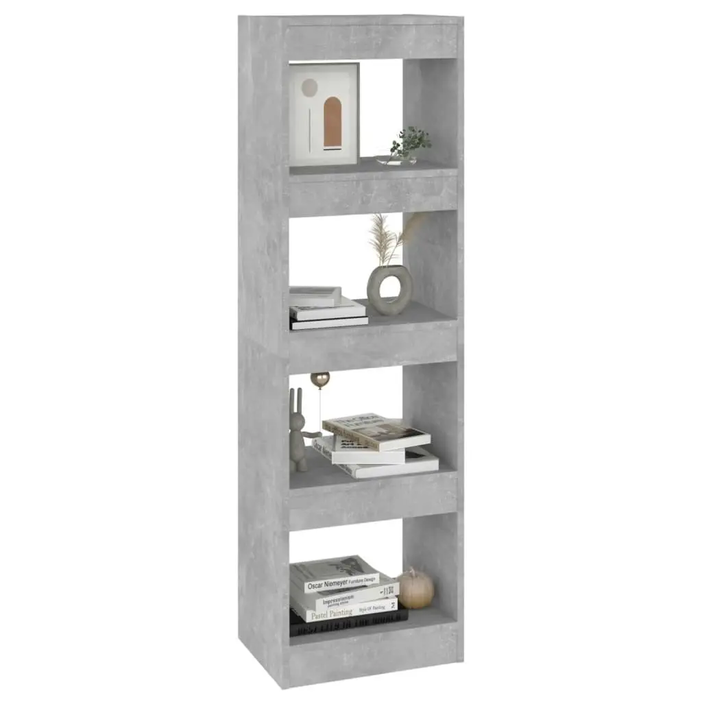 Book Cabinet/Room Divider Concrete Grey 40x30x135 cm 811623