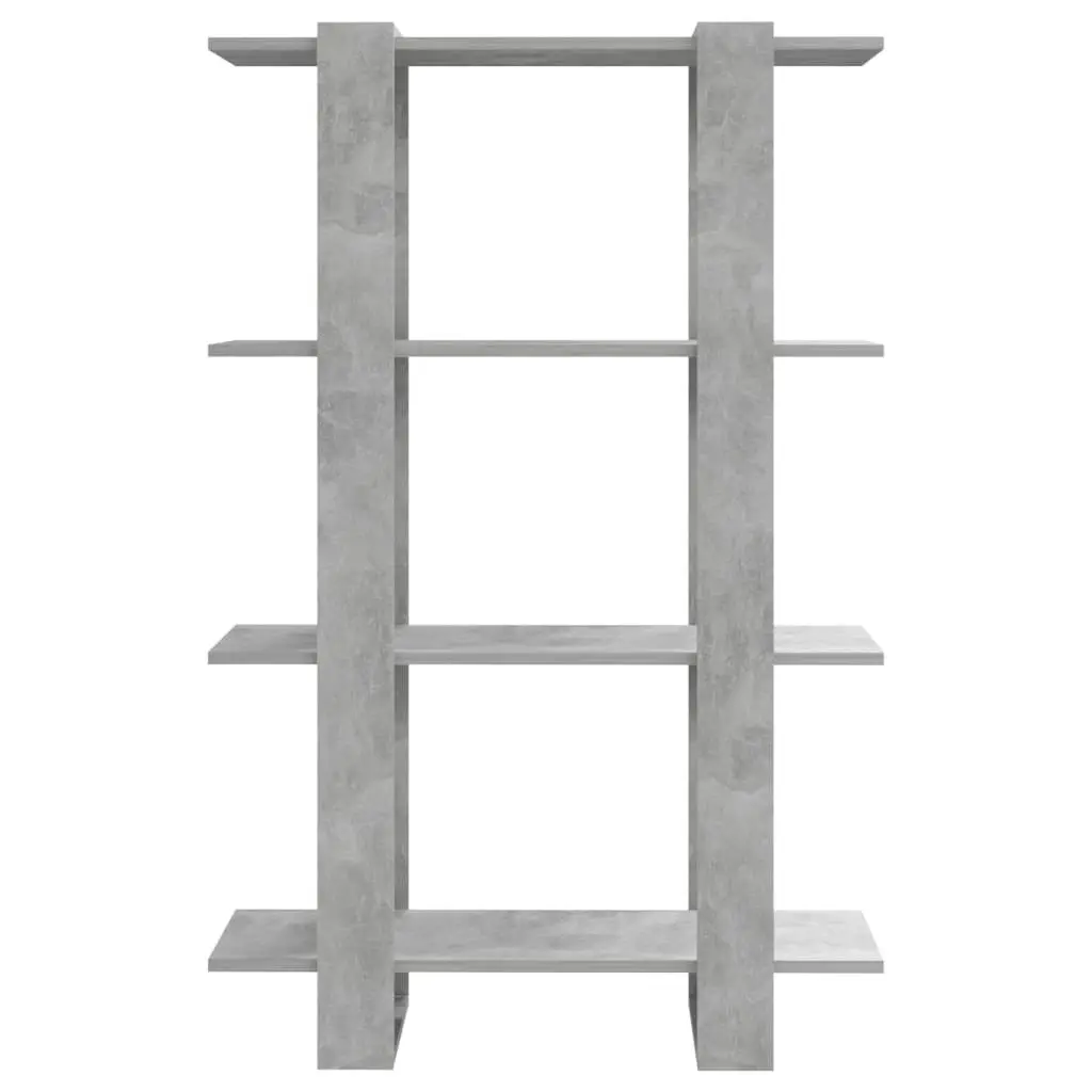 Book Cabinet/Room Divider Concrete Grey 80x30x123.5 cm 811578