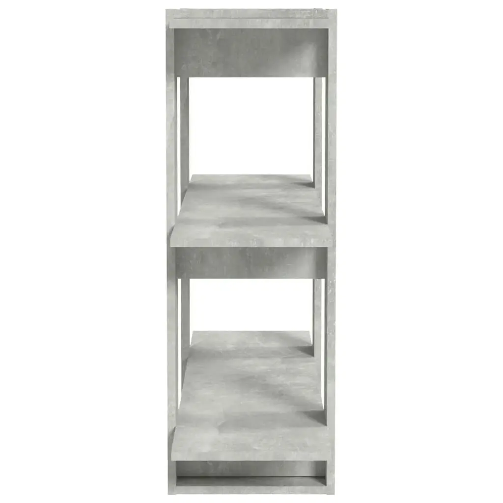 Book Cabinet/Room Divider Concrete Grey 80x30x87 cm 811587