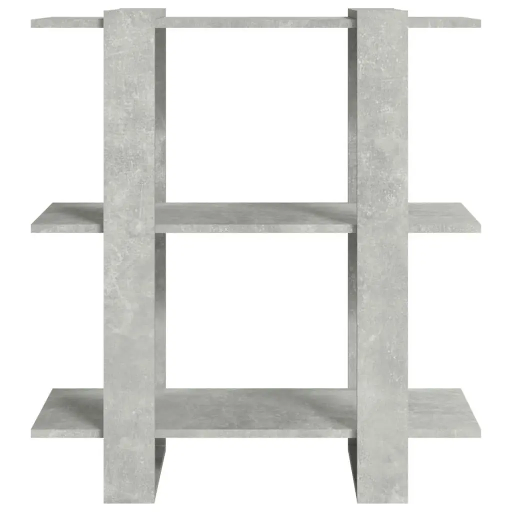 Book Cabinet/Room Divider Concrete Grey 80x30x87 cm 811587