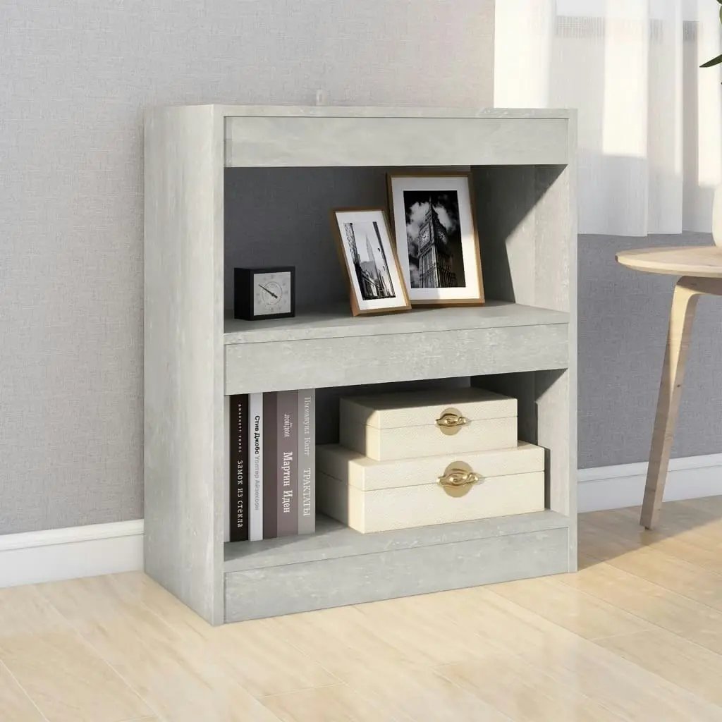 Book Cabinet/Room Divider Concrete Grey 60x30x72 cm 811650