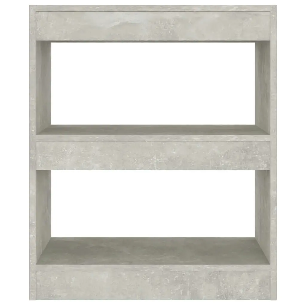 Book Cabinet/Room Divider Concrete Grey 60x30x72 cm 811650