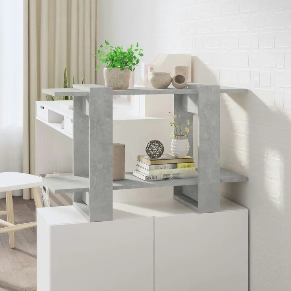 Book Cabinet/Room Divider Concrete Grey 80x30x51 cm 811596