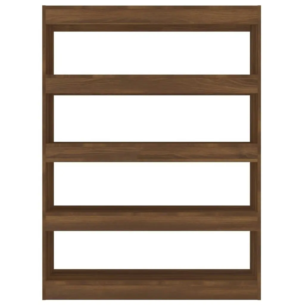 Book Cabinet/Room Divider Brown Oak 100x30x135 cm 813637