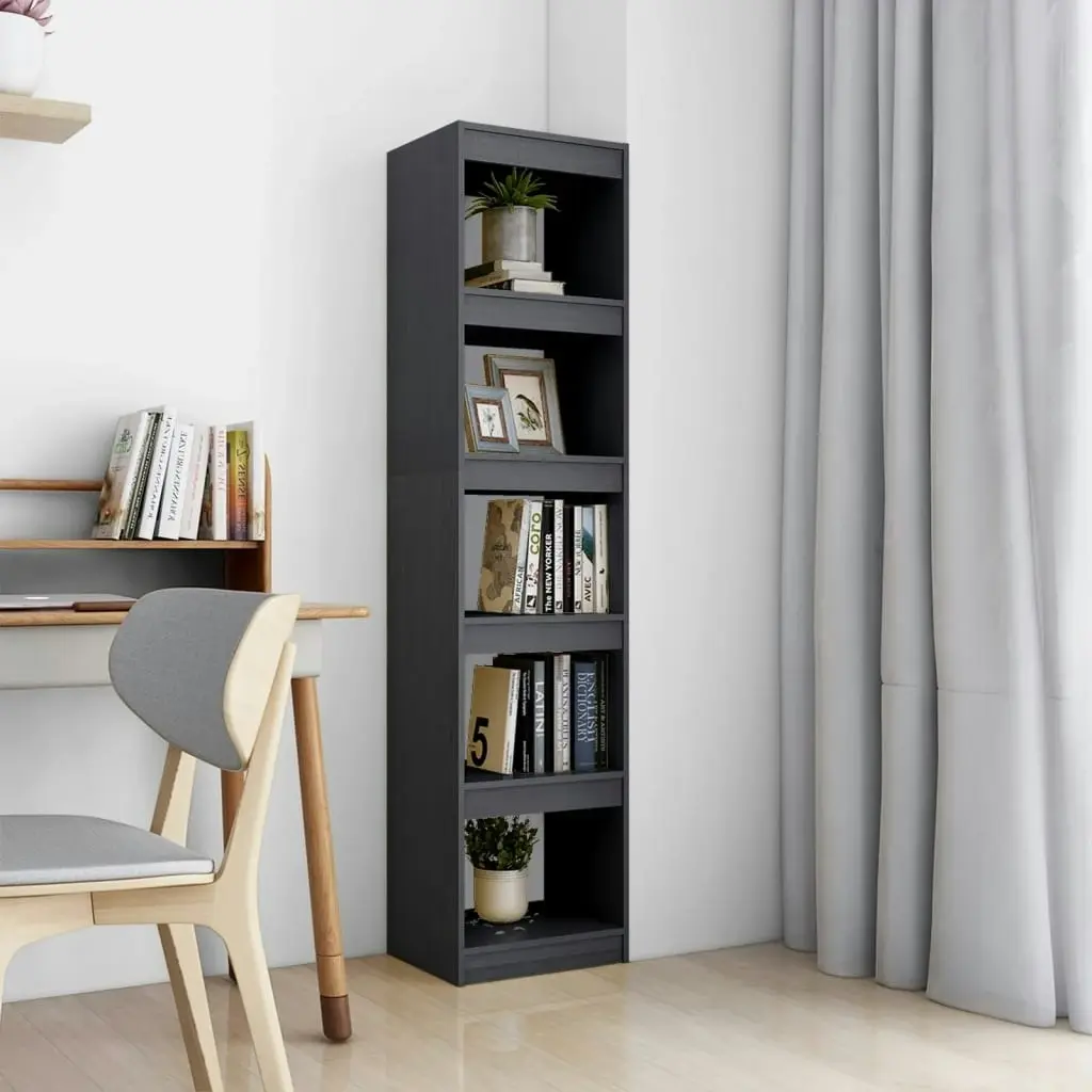 Book Cabinet/Room Divider Grey 40x30x167.5 cm Solid Pinewood 808150