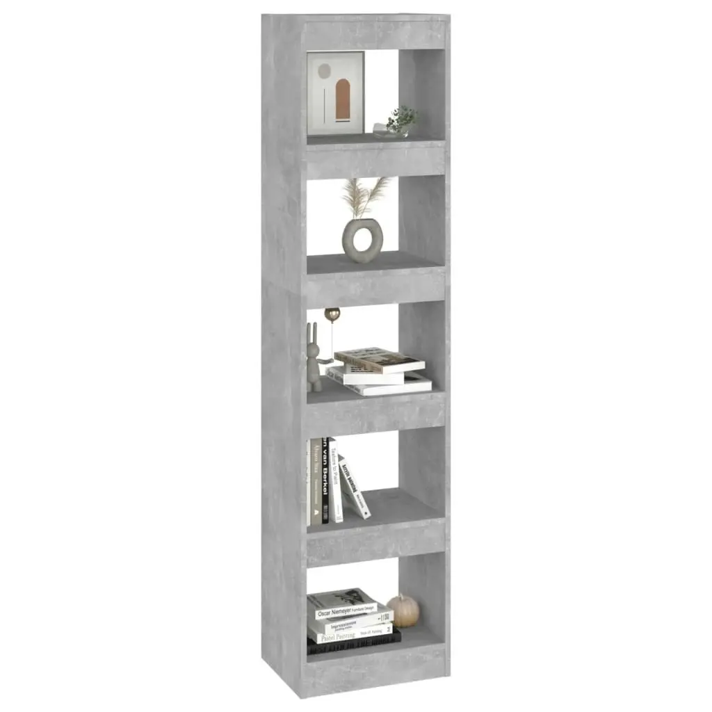 Book Cabinet/Room Divider Concrete Grey 40x30x166 cm 811632