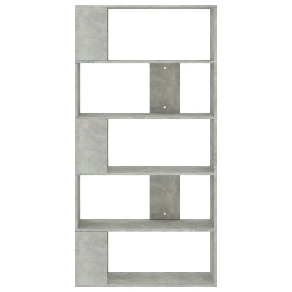 Book Cabinet/Room Divider Concrete Grey 80x24x159 cm Engineered Wood 800103