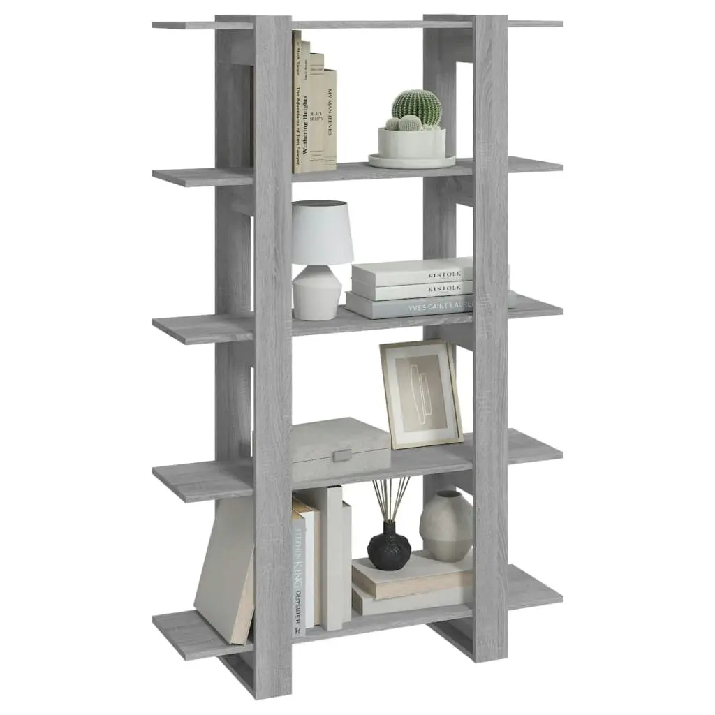 Book Cabinet/Room Divider Grey Sonoma 100x30x160 cm 813561