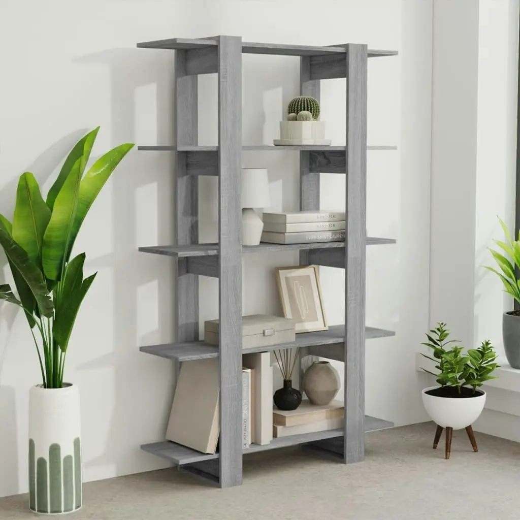 Book Cabinet/Room Divider Grey Sonoma 100x30x160 cm 813561