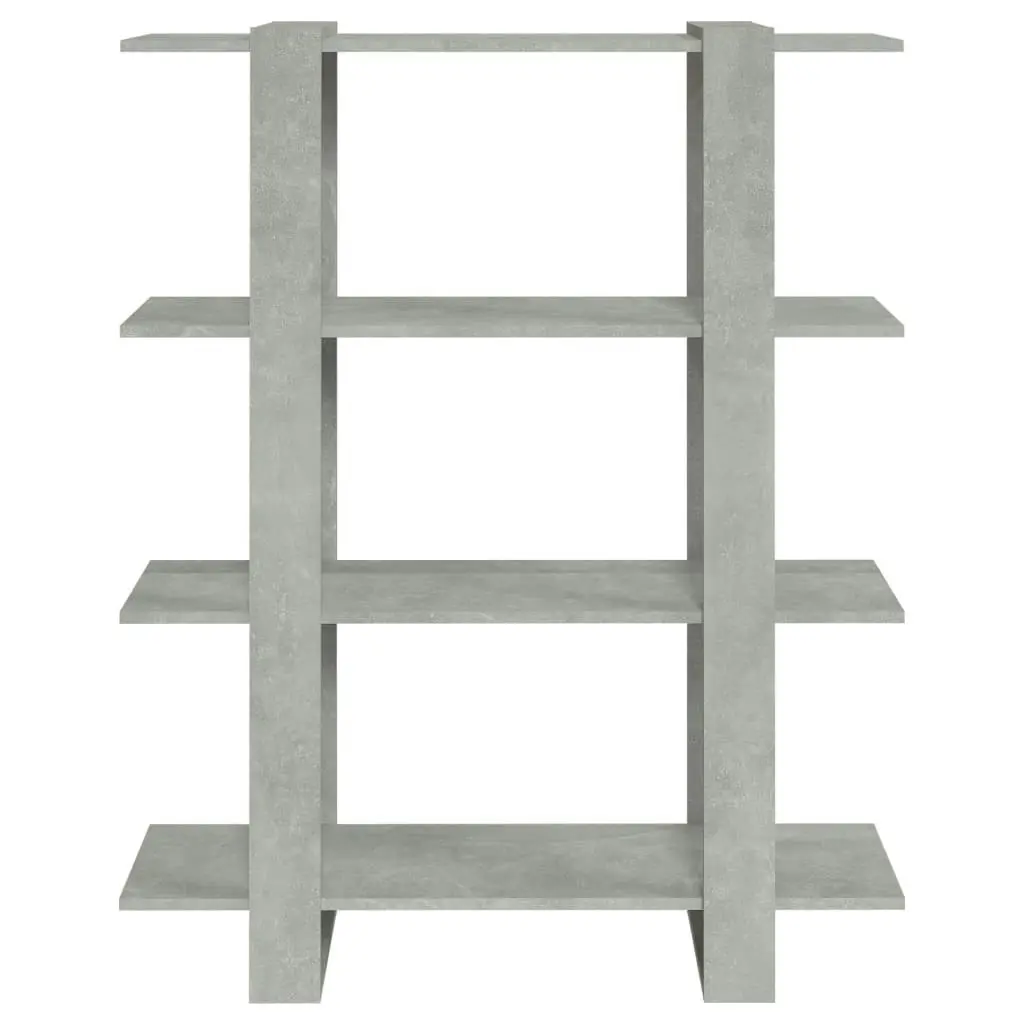 Book Cabinet/Room Divider Concrete Grey 100x30x123.5 cm 811542