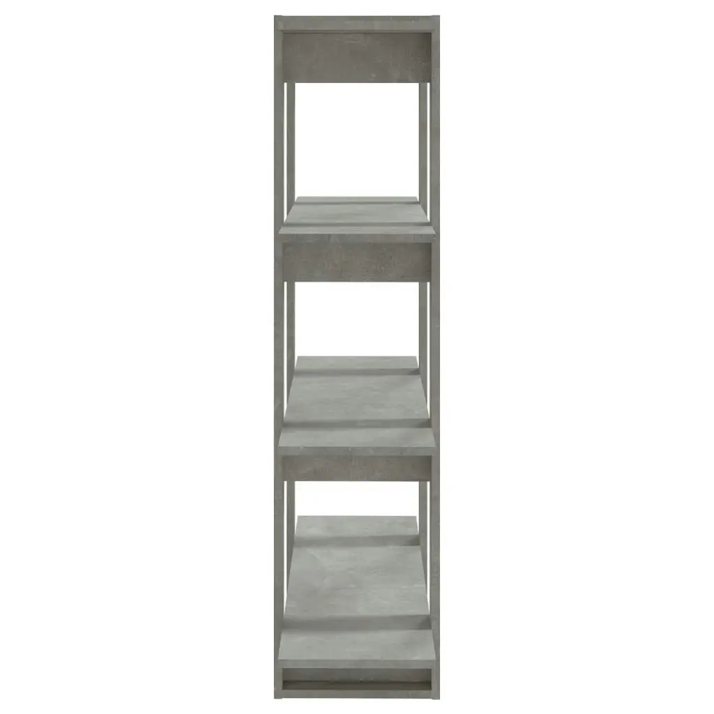 Book Cabinet/Room Divider Concrete Grey 100x30x123.5 cm 811542