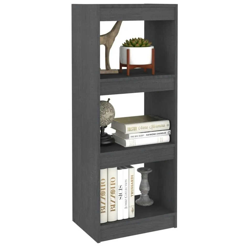 Book Cabinet/Room Divider Grey 40x30x103.5 cm Solid Pinewood 808140