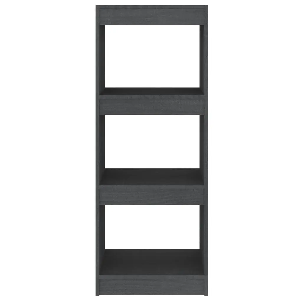 Book Cabinet/Room Divider Grey 40x30x103.5 cm Solid Pinewood 808140