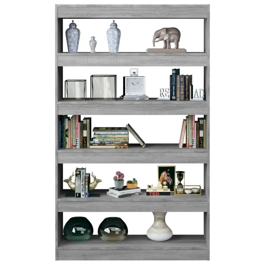 Book Cabinet/Room Divider Grey Sonoma 100x30x166 cm 813639