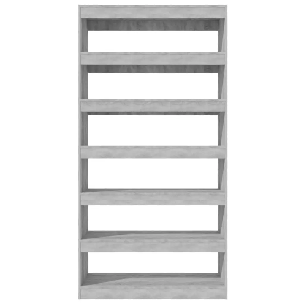 Book Cabinet/Room Divider Grey Sonoma 100x30x198 cm Engineered wood 813642