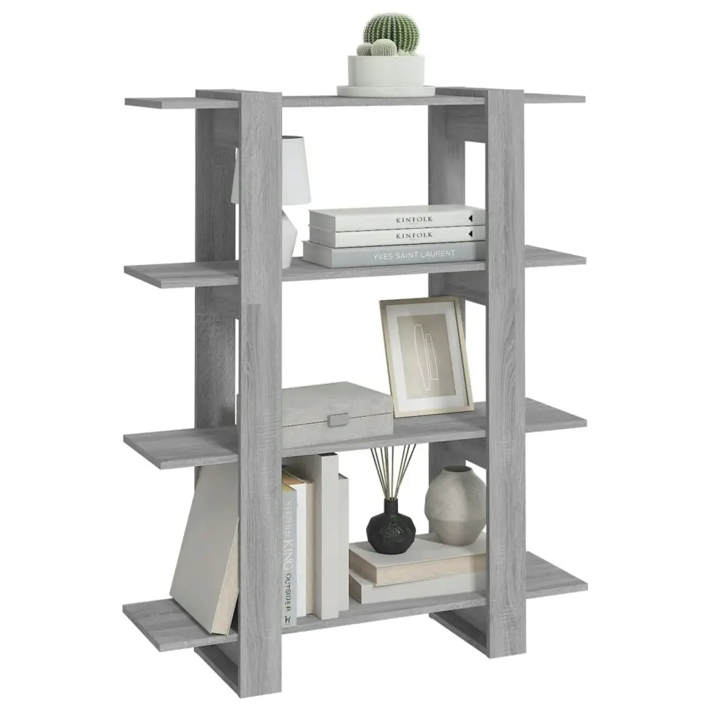 Book Cabinet/Room Divider Grey Sonoma 100x30x123.5 cm 813564