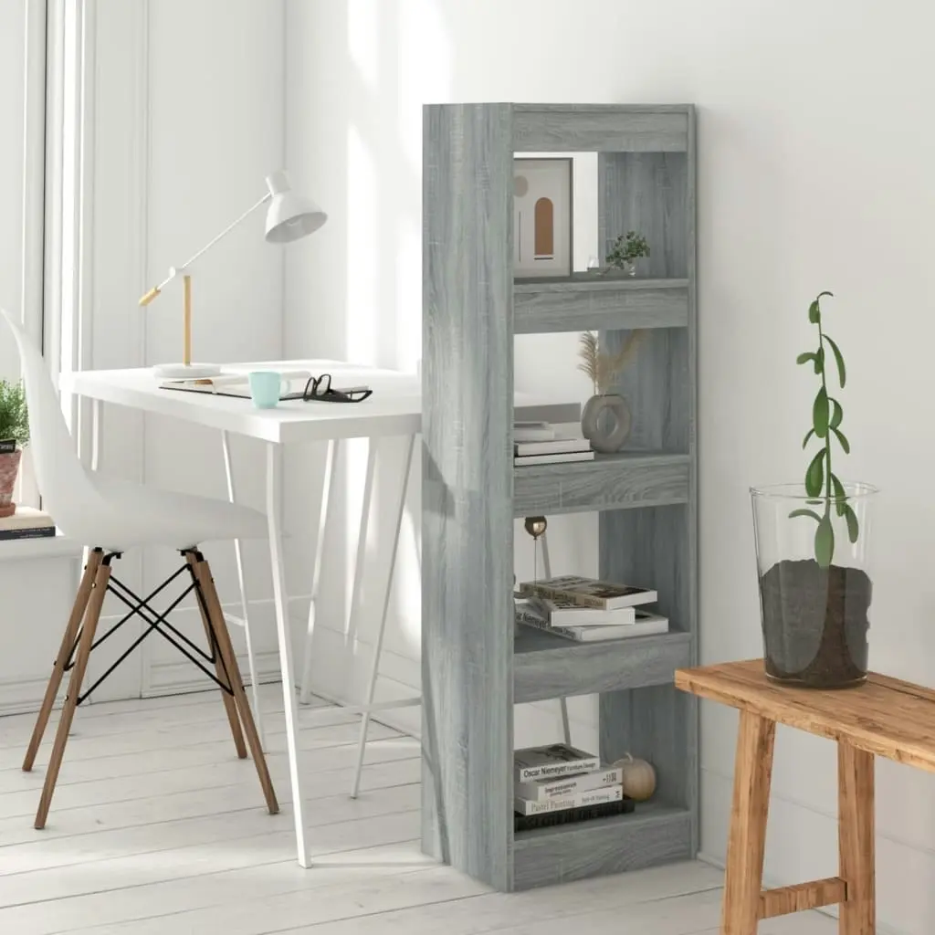 Book Cabinet/Room Divider Grey Sonoma 40x30x135 cm 813591