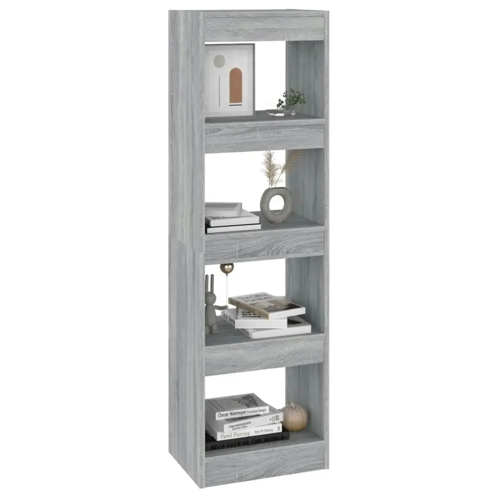 Book Cabinet/Room Divider Grey Sonoma 40x30x135 cm 813591