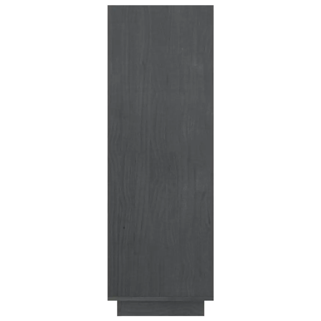 Book Cabinet/Room Divider Grey 80x35x103 cm Solid Pinewood 810886