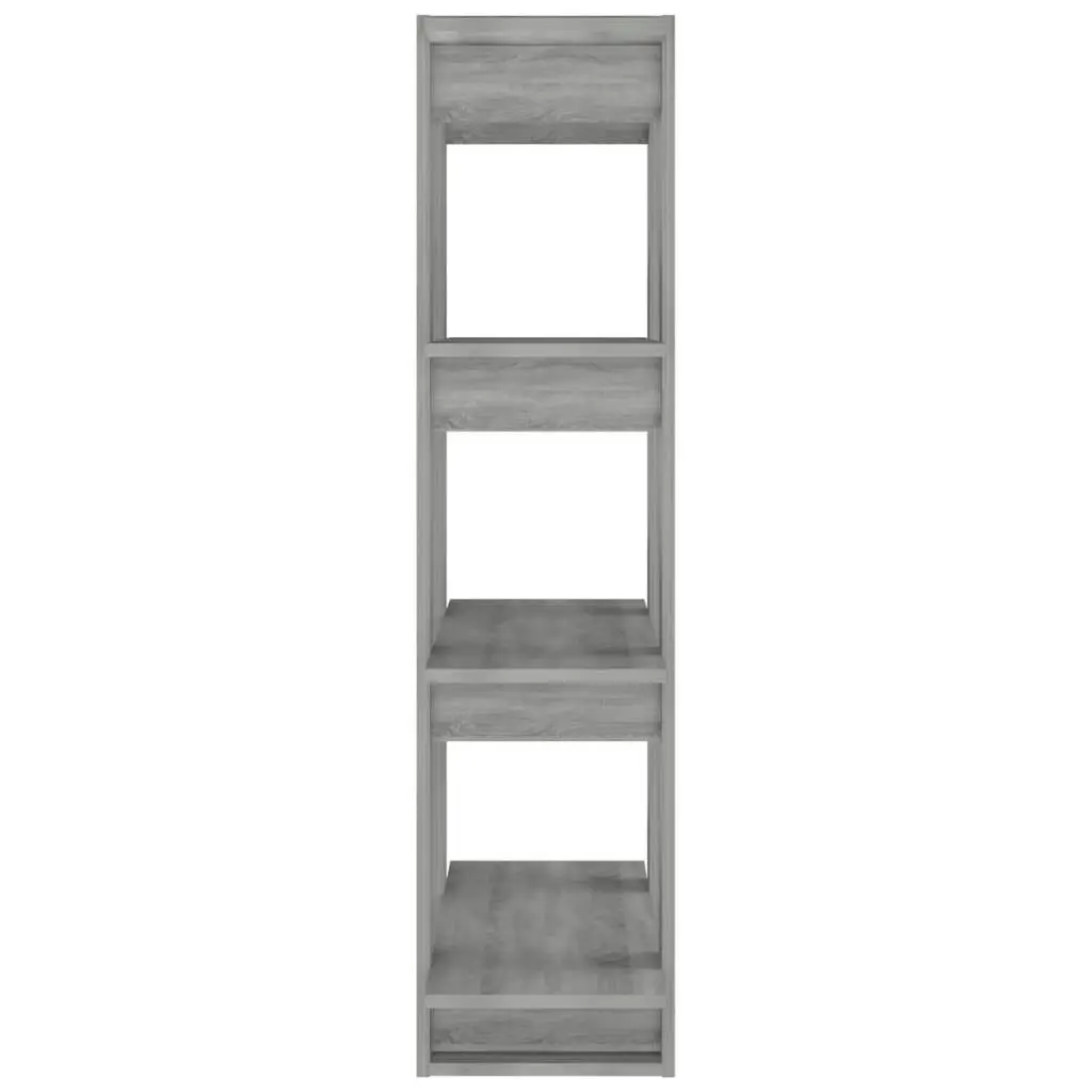 Book Cabinet/Room Divider Grey Sonoma 80x30x123.5 cm 813576