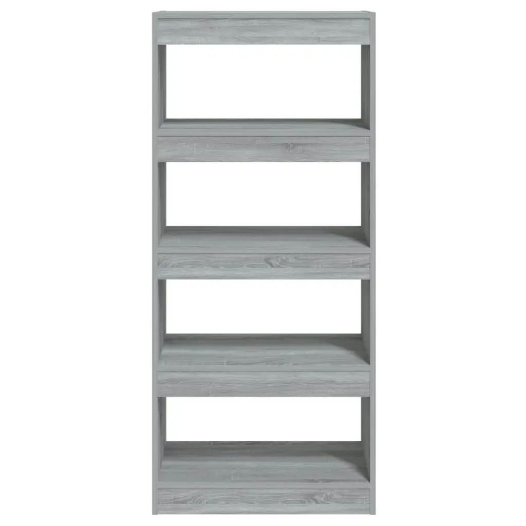 Book Cabinet/Room Divider Grey Sonoma 60x30x135 cm Engineered Wood 813606