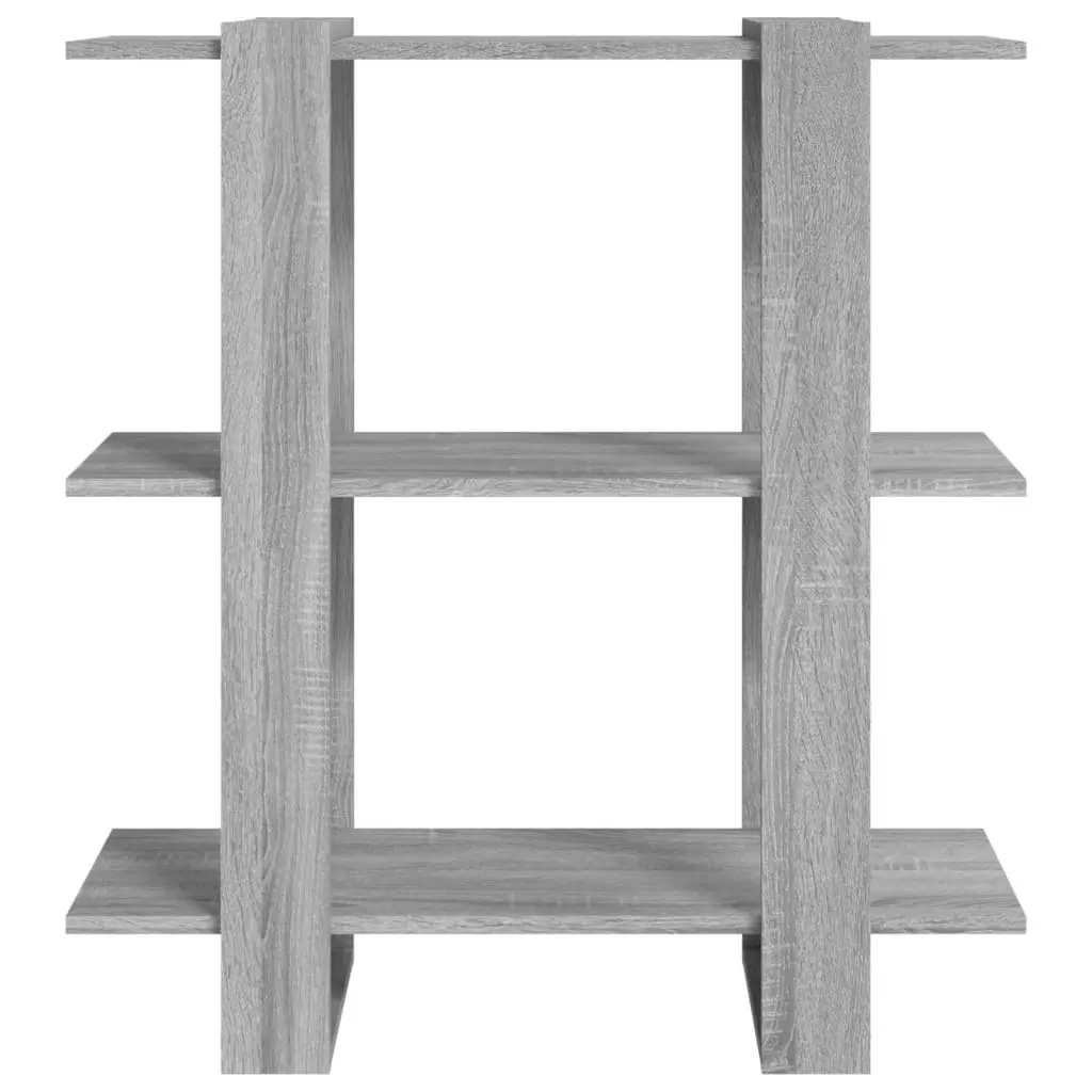 Book Cabinet/Room Divider Grey Sonoma 80x30x87 cm 813579