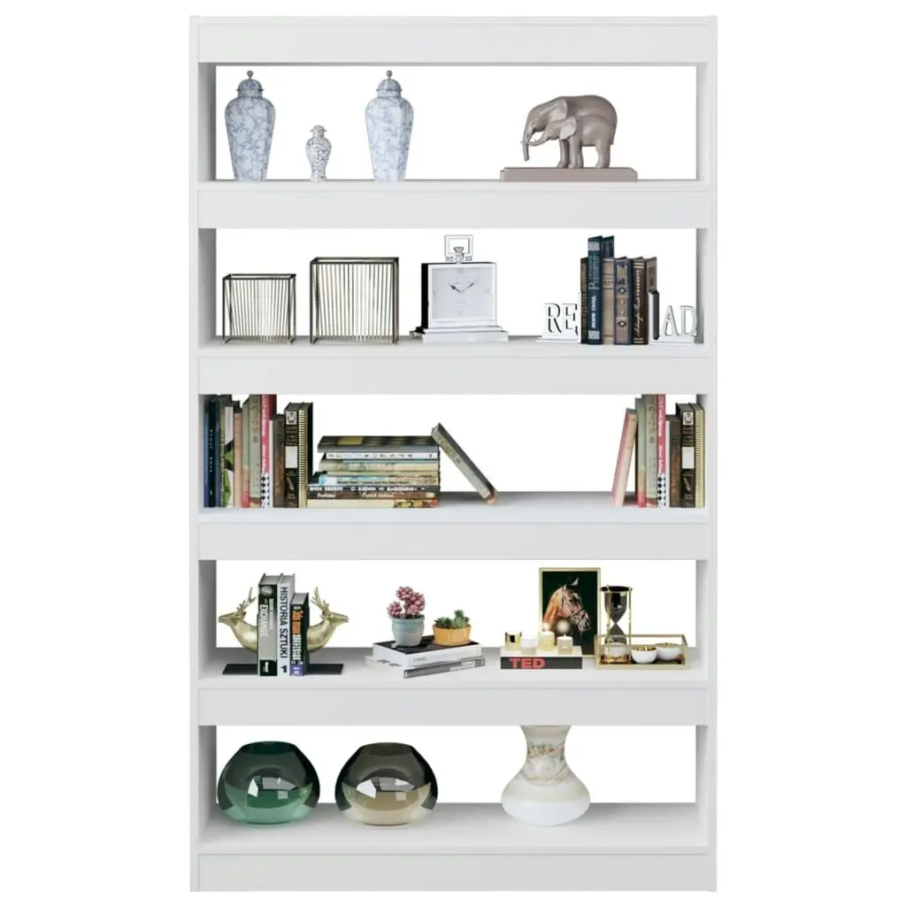 Book Cabinet/Room Divider High Gloss White 100x30x166 cm 811769