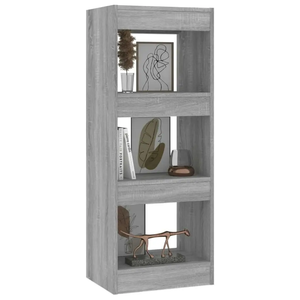 Book Cabinet/Room Divider Grey Sonoma 40x30x103 cm Engineered Wood 813588