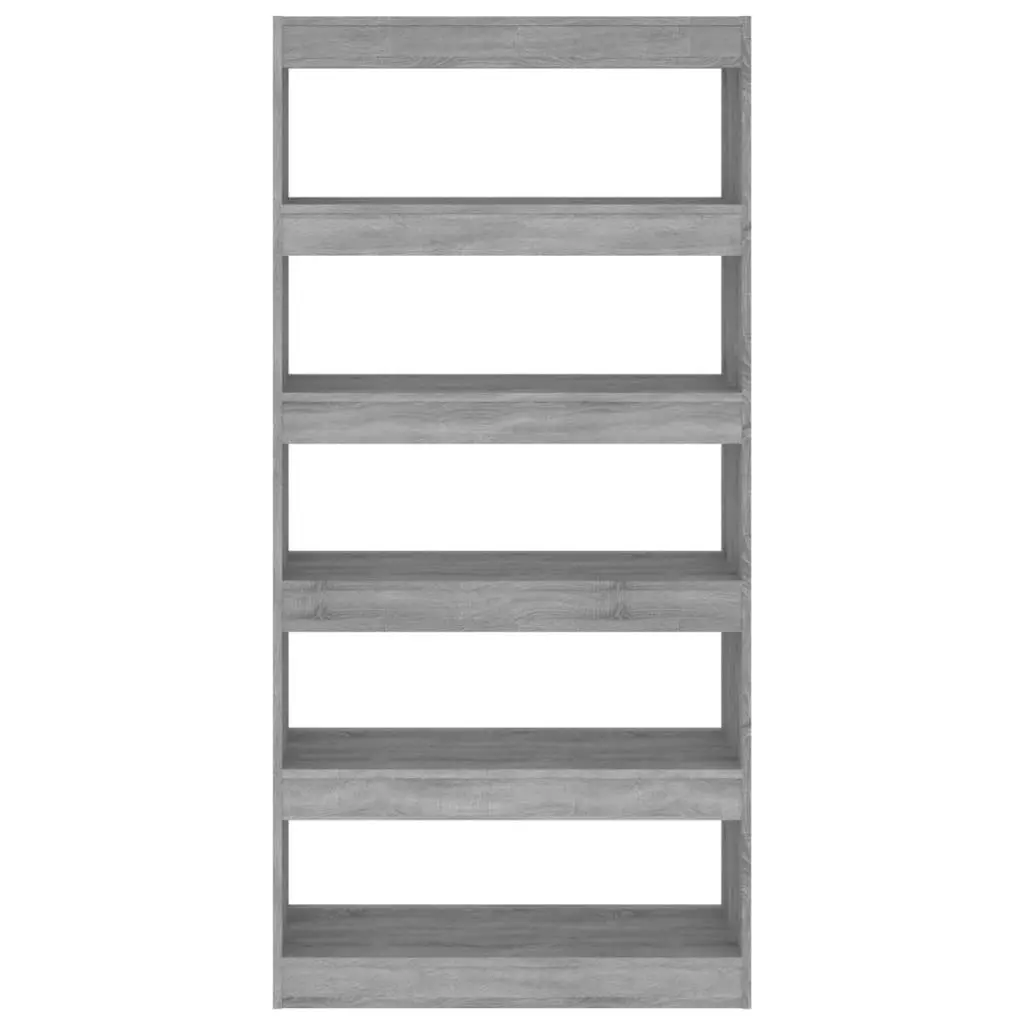 Book Cabinet/Room Divider Grey Sonoma 80x30x166 cm Engineered Wood 813624