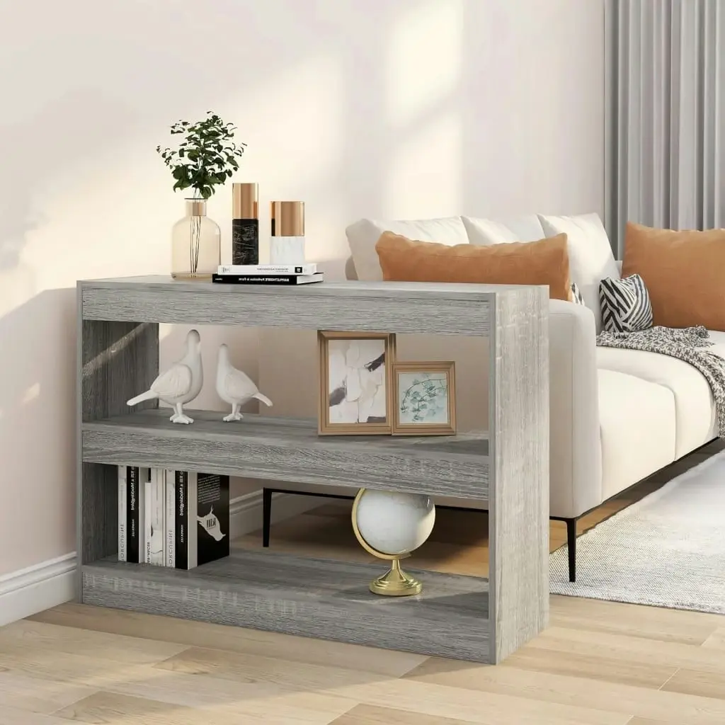 Book Cabinet/Room Divider Grey Sonoma 100x30x72 cm 813630