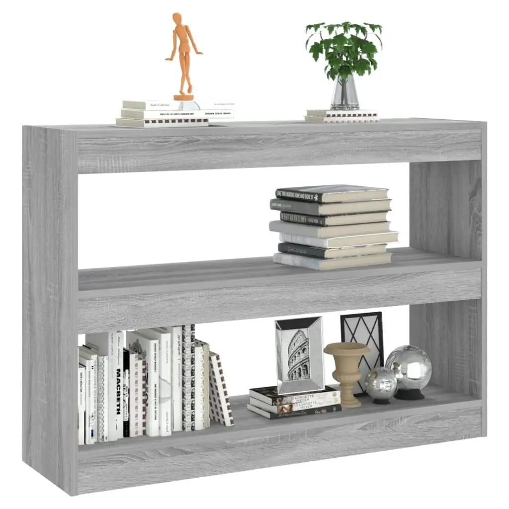 Book Cabinet/Room Divider Grey Sonoma 100x30x72 cm 813630