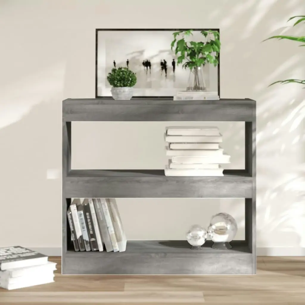 Book Cabinet/Room Divider Grey Sonoma 80x30x72 cm 813615