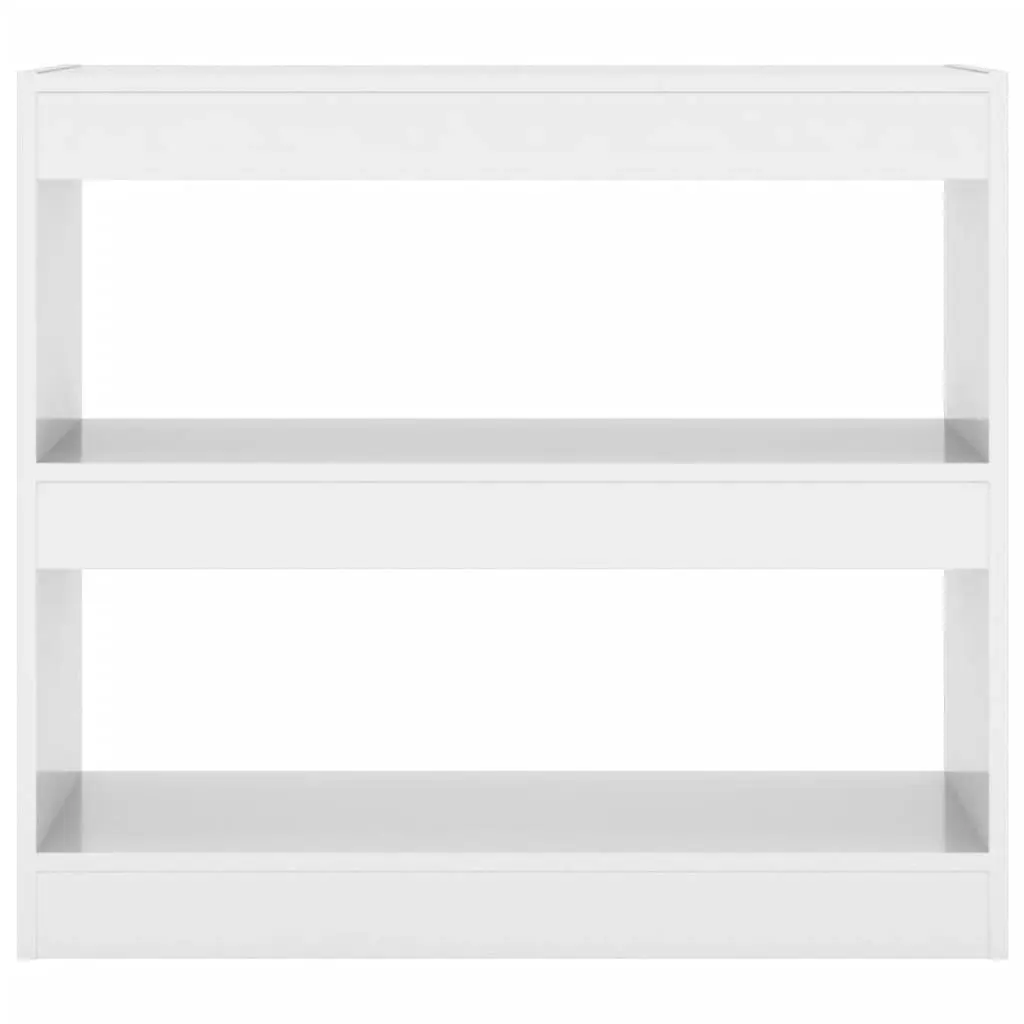 Book Cabinet/Room Divider High Gloss White 80x30x72 cm 811697