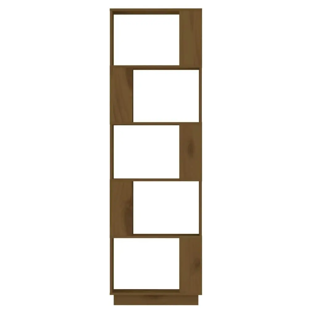 Book Cabinet/Room Divider Honey Brown 51x25x163.5 cm Solid Wood 814047