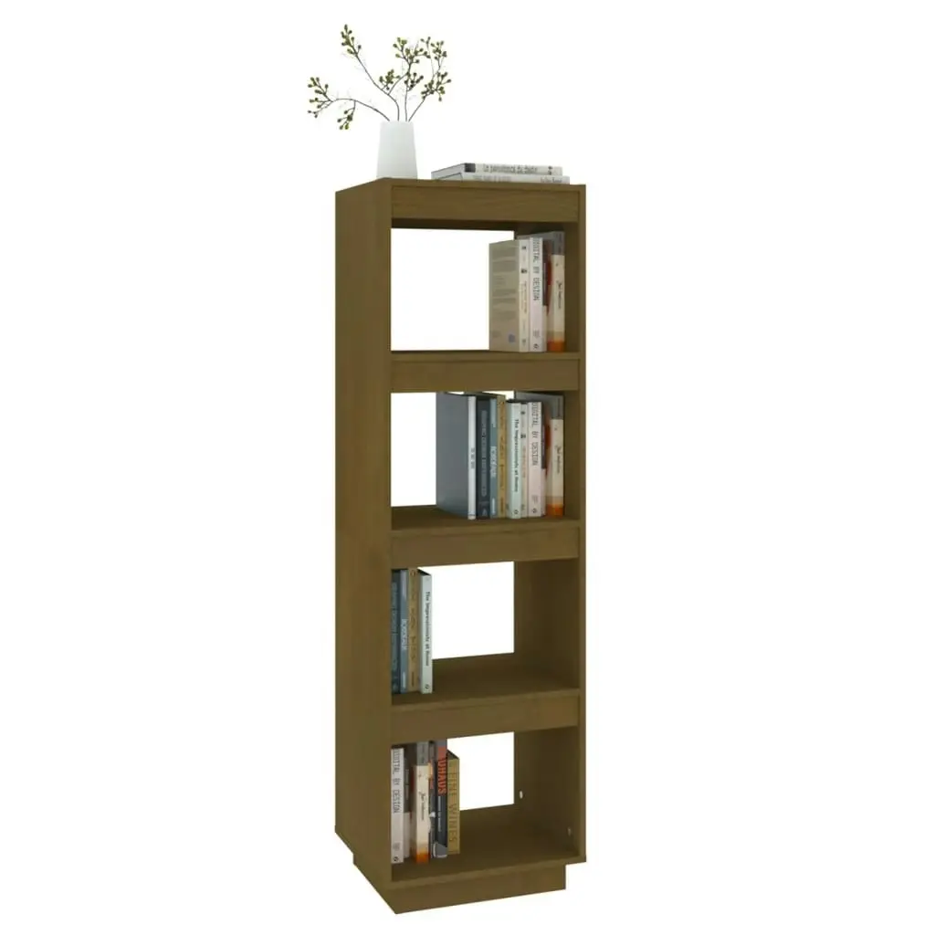 Book Cabinet/Room Divider Honey Brown 40x35x135 cm Solid Pinewood 810852