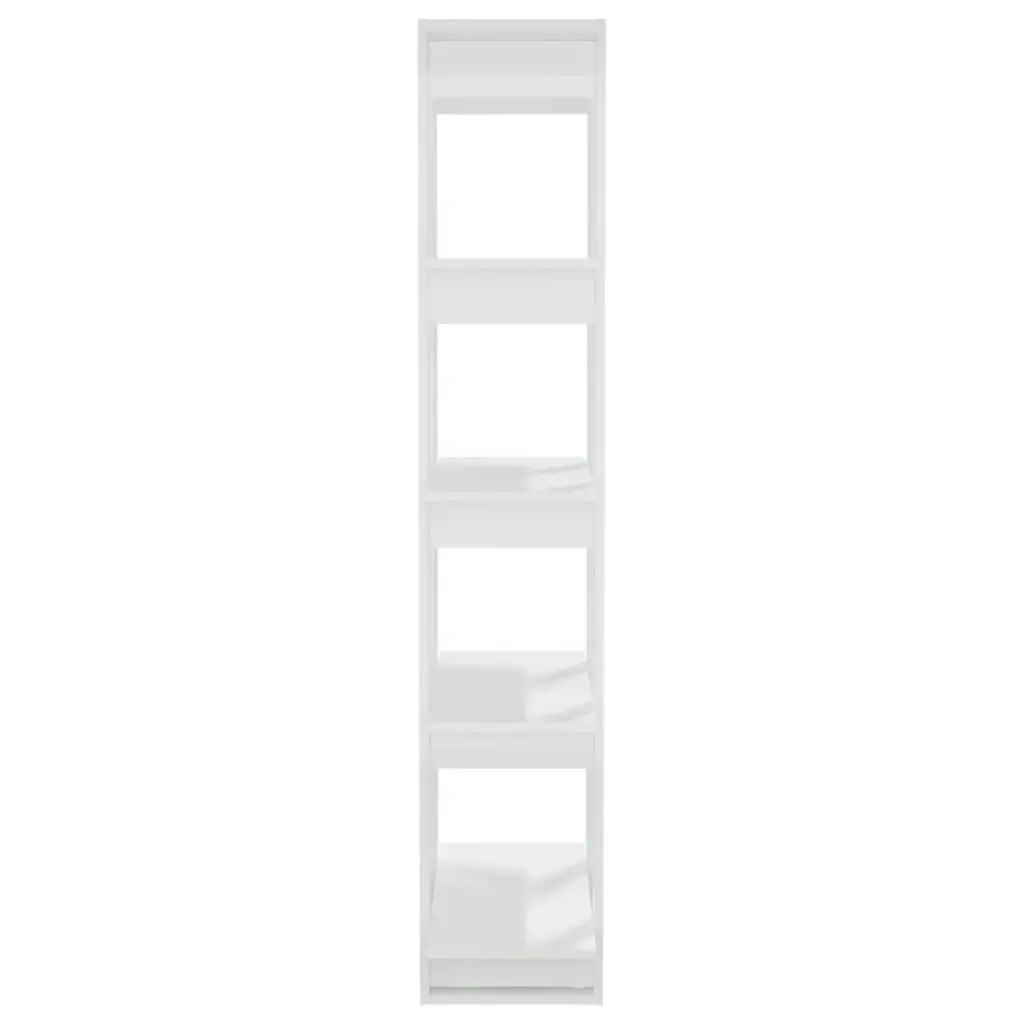 Book Cabinet/Room Divider High Gloss White 80x30x160 cm 811571