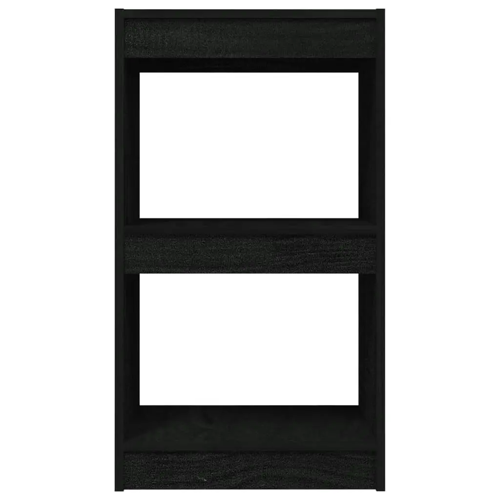 Book Cabinet Black 40x30x71.5 cm Solid Pinewood 808137